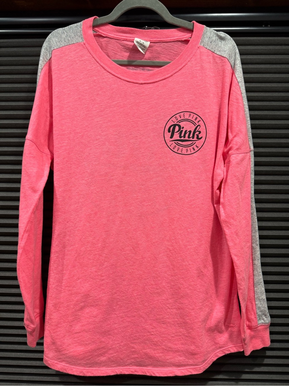 PINK Victoria's Secret Hot Pink Long Sleeve Top
